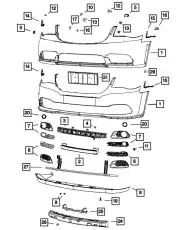 FASCIA 68088966AB CHRYSLER