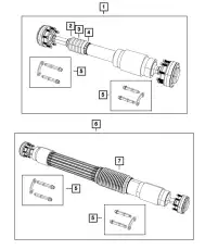 PROPELLER SHAFT 68272543AD CHRYSLER