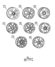 WHEEL 6ZR942AUAA CHRYSLER