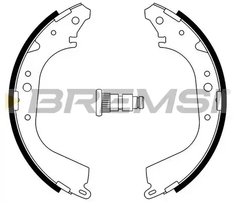 Тормозные колодки барабанные BREMSI GF0937