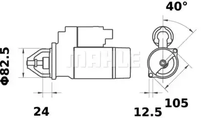 Стартер MAHLE MS 367