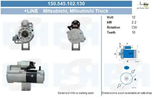 Стартер CV PSH 150.545.102.130