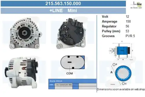 Генератор CV PSH 215.563.150.000