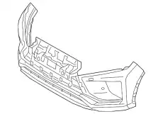 НАКЛАДКА ПЕРЕДН. БАМПЕРА 6400K657 MITSUBISHI