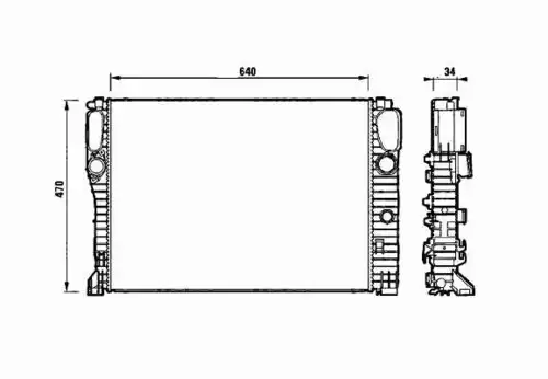 Радиатор кондиционера (конденсатор) NRF 53829