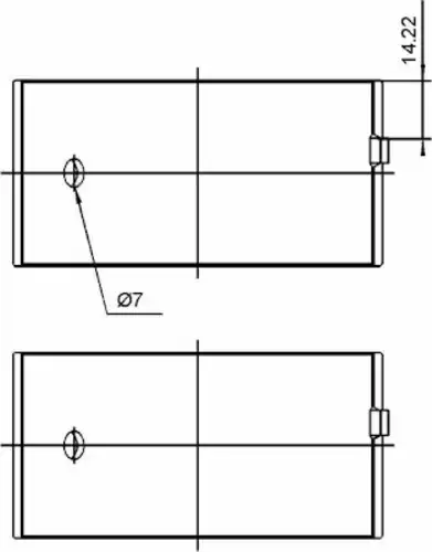 Шатунный подшипник AEB266 STD AE