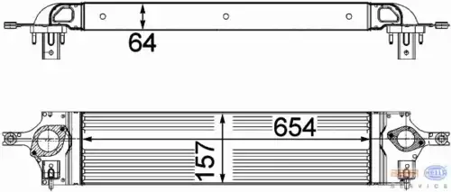 Интеркулер HELLA 8ML 376 746-601