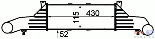 Интеркулер HELLA 8ML 376 723-031