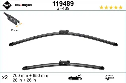 Щетка стеклоочистителя 119489 VALEO