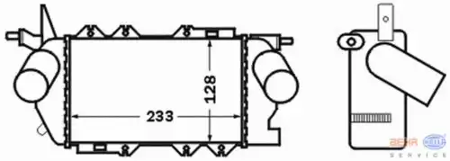 Интеркулер HELLA 8ML 376 776-411