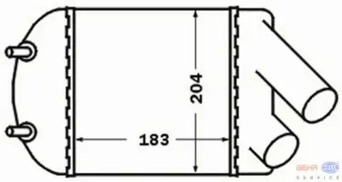 Интеркулер HELLA 8ML 376 776-501