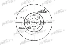 Тормозной диск PATRON PBD1032 вентилируемый передняя ось