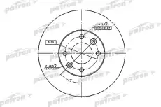 Тормозной диск PATRON PBD1032 вентилируемый передняя ось