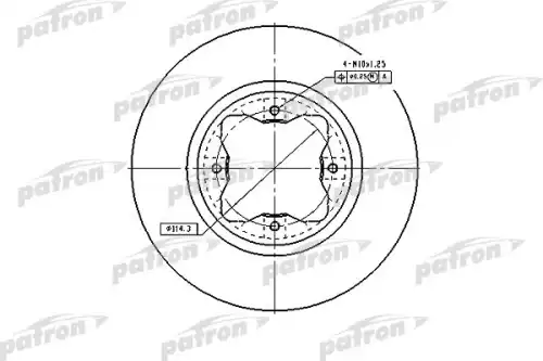 Тормозной диск PATRON PBD2024