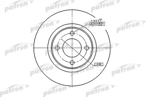Тормозной диск PATRON PBD2601