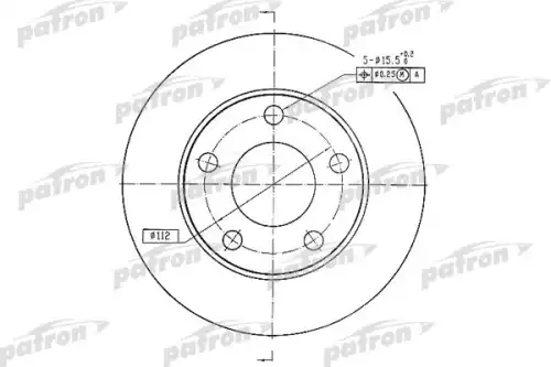 Тормозной диск PATRON PBD2666