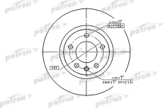 Тормозной диск PATRON PBD2720 ,