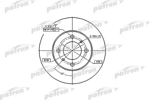 Тормозной диск PATRON PBD4022
