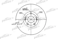 Тормозной диск PATRON PBD4109 ,