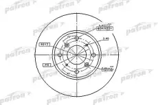 Тормозной диск PATRON PBD4151 вентилируемый , передняя ось