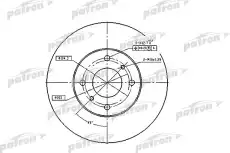 Тормозной диск PATRON PBD4169