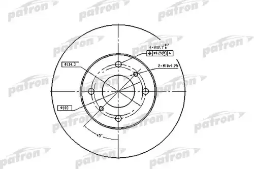 Тормозной диск PATRON PBD4169