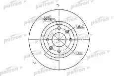 Тормозной диск PATRON PBD4183 вентилируемый , передняя ось