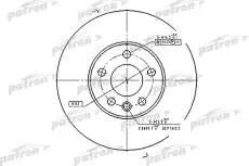 Тормозной диск PATRON PBD4323 ,