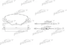 Тормозные колодки дисковые PATRON PBP1411