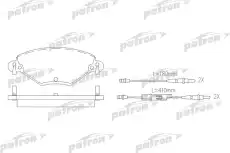 Тормозные колодки дисковые PATRON PBP1411
