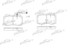Тормозные колодки дисковые PATRON PBP1426