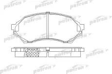 Тормозные колодки дисковые PATRON PBP1455