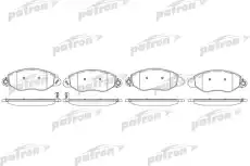 Тормозные колодки дисковые PATRON PBP1461