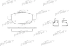 Тормозные колодки дисковые PATRON PBP1476