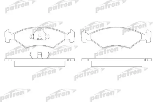 Тормозные колодки дисковые передняя ось PATRON PBP206