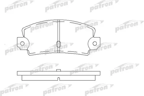 Тормозные колодки дисковые PATRON PBP456