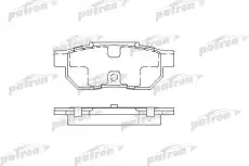 Тормозные колодки дисковые PATRON PBP472
