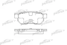 Тормозные колодки дисковые PATRON PBP472