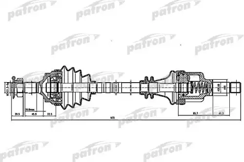 Полуось PDS0058 PATRON