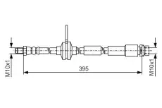 ШЛАНГ ТОРМОЗНОЙ ЗАДНИЙ 1 987 481 B19 BOSCH