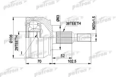 ШРУС PCV1033 PATRON
