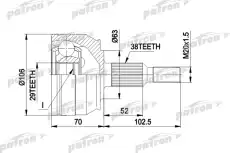 ШРУС PCV1033 PATRON