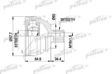 ШРУС PCV1123 PATRON