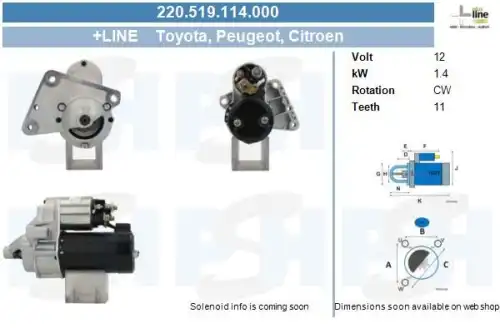 Стартер CV PSH 220.519.114.000