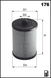 Топливный фильтр MECAFILTER ELG5377