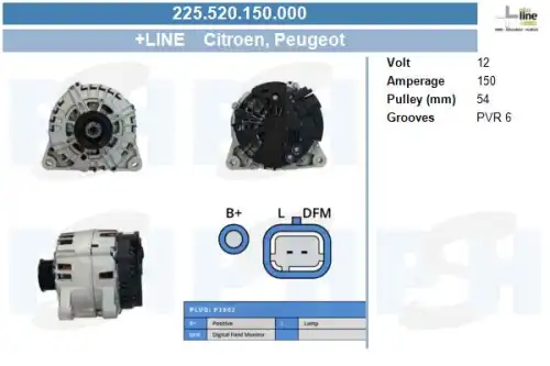 Генератор CV PSH 225.520.150.000