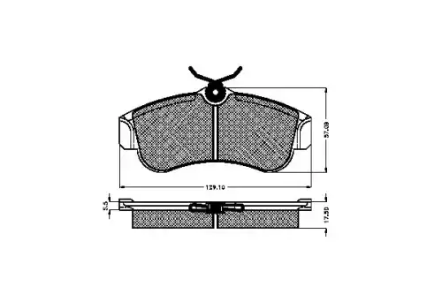 Тормозные колодки дисковые LOBRO 30953