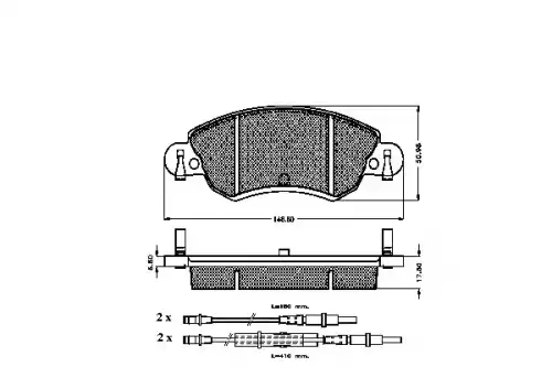 Тормозные колодки дисковые LOBRO 32439