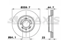 Тормозной диск BRAXIS AE0524