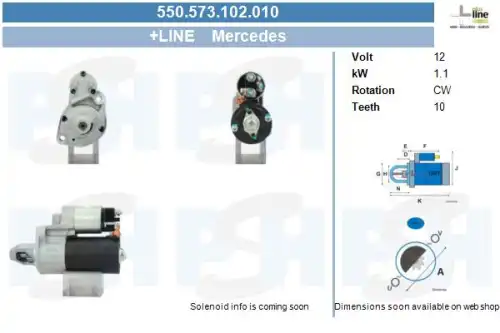 Стартер CV PSH 550.573.102.010